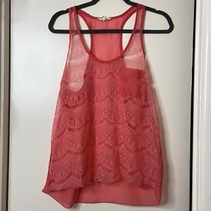 Lace tank top